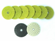 Spiral yellow and green Wet Pads